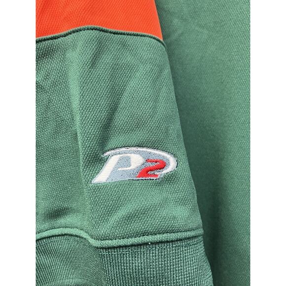 Miami Hurricanes Shirt Mens XL Polo Golf Green Orange Canes Football The U - Picture 5 of 8